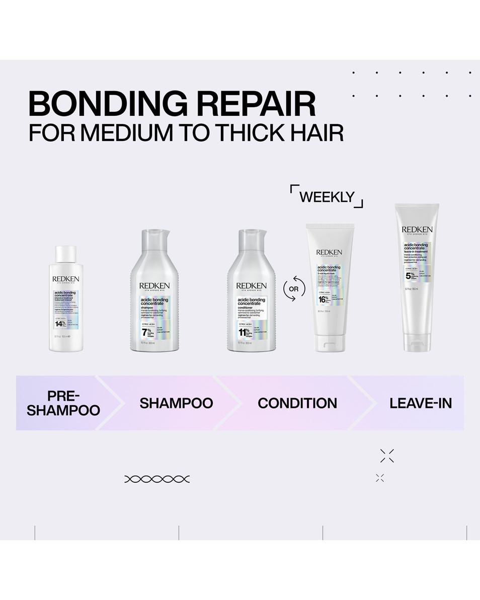 REDKEN Acidic Bonding Concentrate Shampooing r parateur et fortifiant - soin r parateur 300 ML 5