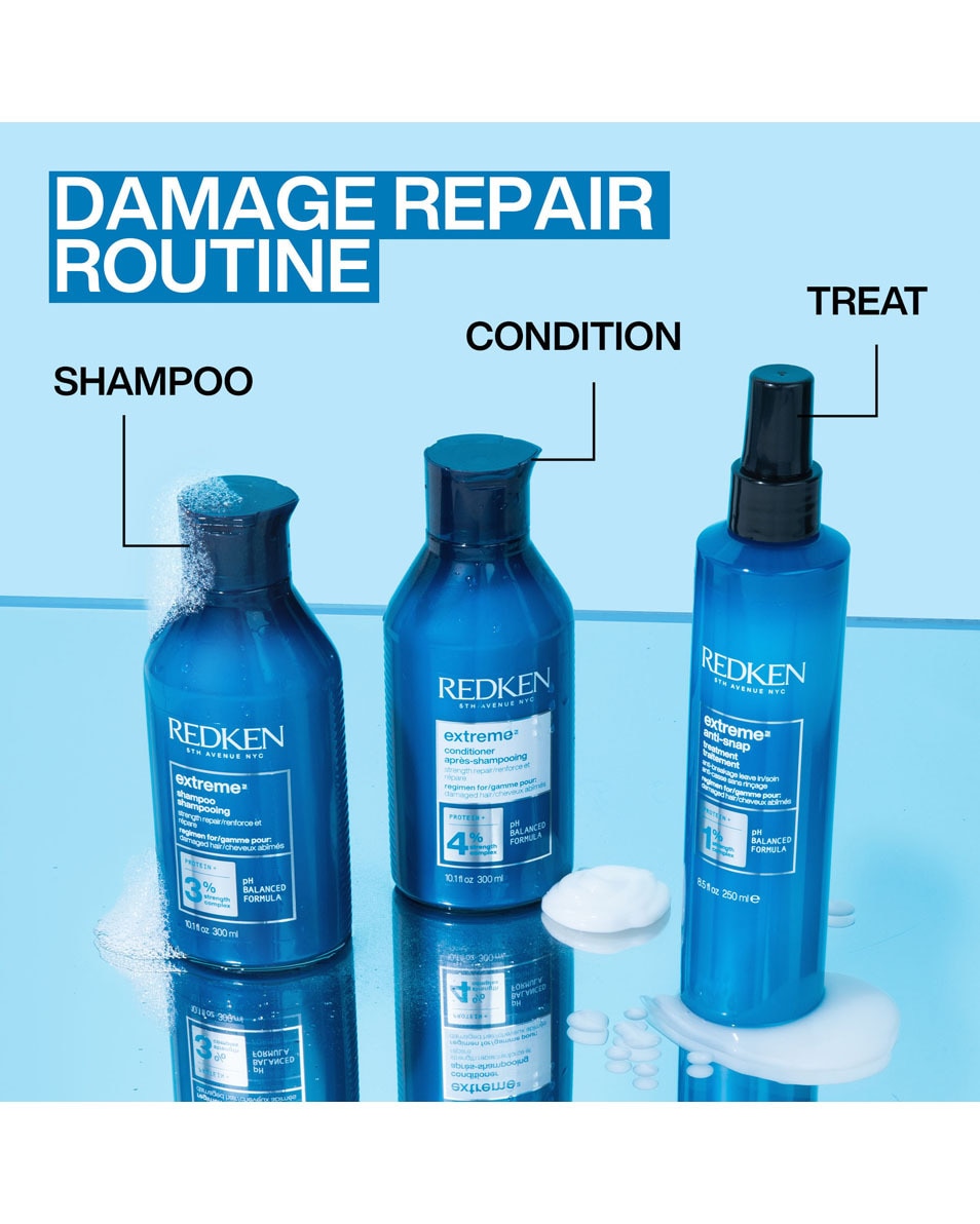 REDKEN Extreme Après-shampooing fortifiant pour cheveux abîmés et cassants 300 ML 5