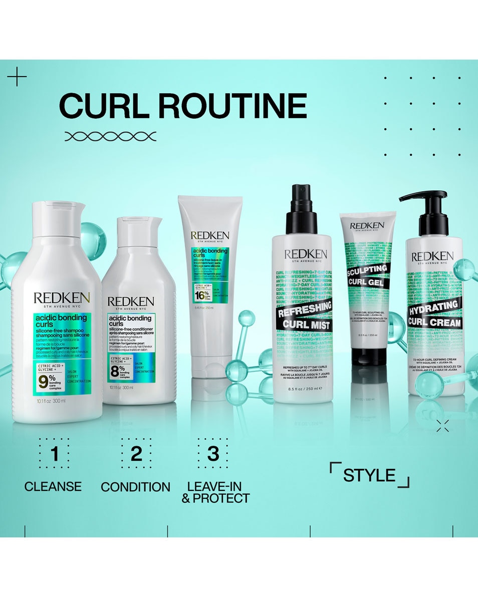 REDKEN Hybrid Curls Stylers Brume rafraîchissante pour boucles - rafraîchit les boucles 250 ML 5