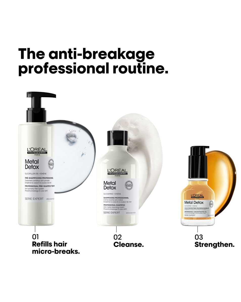 L'OREAL PROFESSIONNEL Metal Detox Pré-shampooing pour cheveux abîmés et cassés 250 ML 5