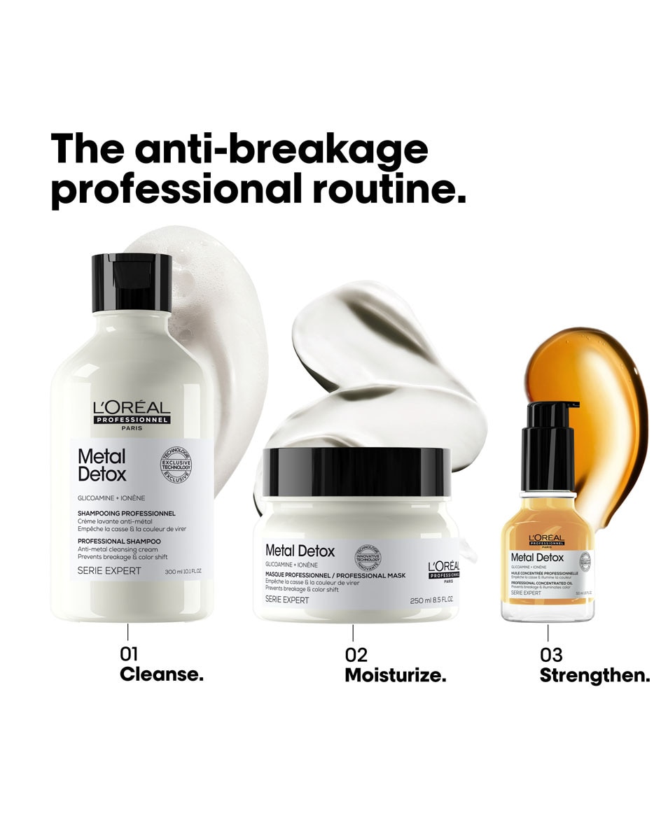L'OREAL PROFESSIONNEL Metal Detox Huile pour cheveux abîmés et cassants 50 ML 5