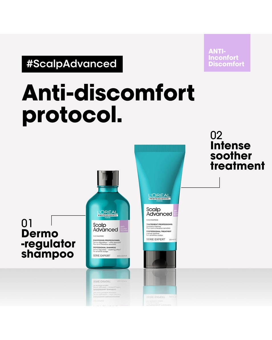 L'OREAL PROFESSIONNEL Scalp Advanced Shampooing dermo-régulateur anti-inconfort 300 ML 5