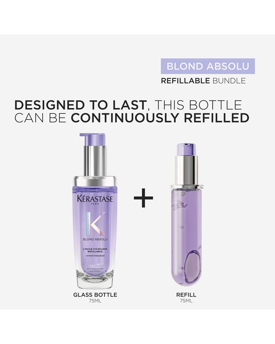 KÉRASTASE Blond Absolu L'Huile Cicagloss Huile capillaire réparatrice - pour cheveux blonds 75 ML 5