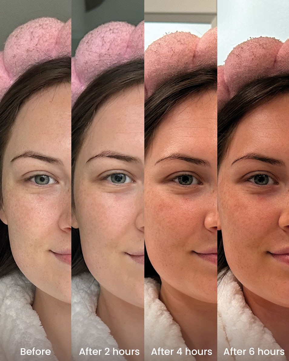 Gouttes bronzantes à l'acide hyaluronique