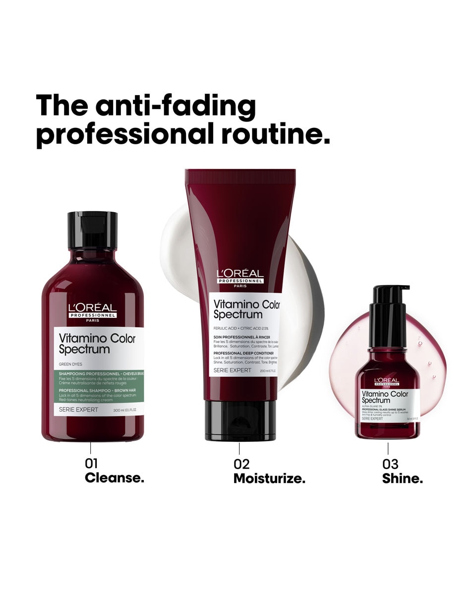 L'OREAL PROFESSIONNEL Vitamino Color Spectrum Shampooing Vert - Pour les cheveux bruns foncés 300 ML 5