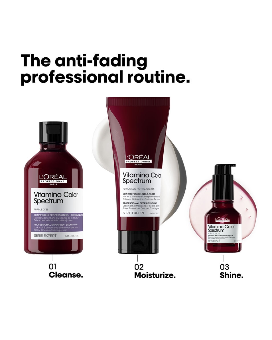 L'OREAL PROFESSIONNEL Vitamino Color Spectrum Shampooing Violet - Pour cheveux blonds 300 ML 5