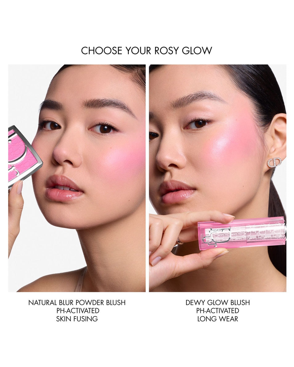 DIOR BACKSTAGE Rosy Glow - Long-wearing powder blush Blush couleur activée par le pH - longue tenue 015 CHERRY - Natural Blur 5