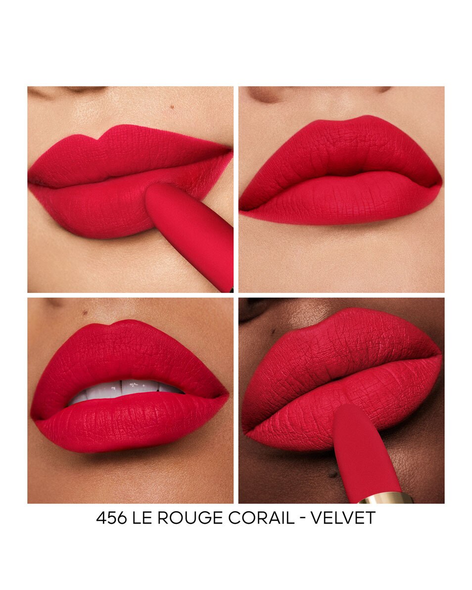 GUERLAIN ROUGE G La recharge - Le rouge à lèvres soin personnalisable 456 LE ROUGE CORAIL – VELVET 5