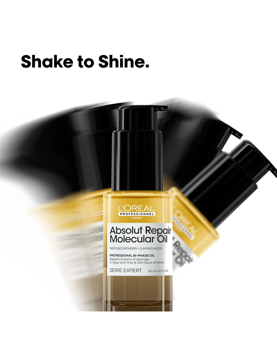 L'OREAL PROFESSIONNEL Absolut Repair Molecular Huile Bi-Phase - pour tous types de cheveux abîmés 30 ML 5