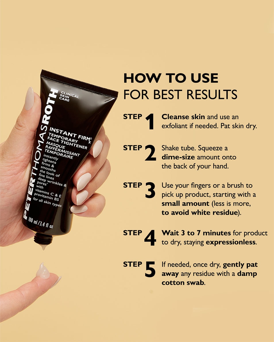 PETER THOMAS ROTH Instant FirmX Gel raffermissant temporaire pour le visage 100 ML 5