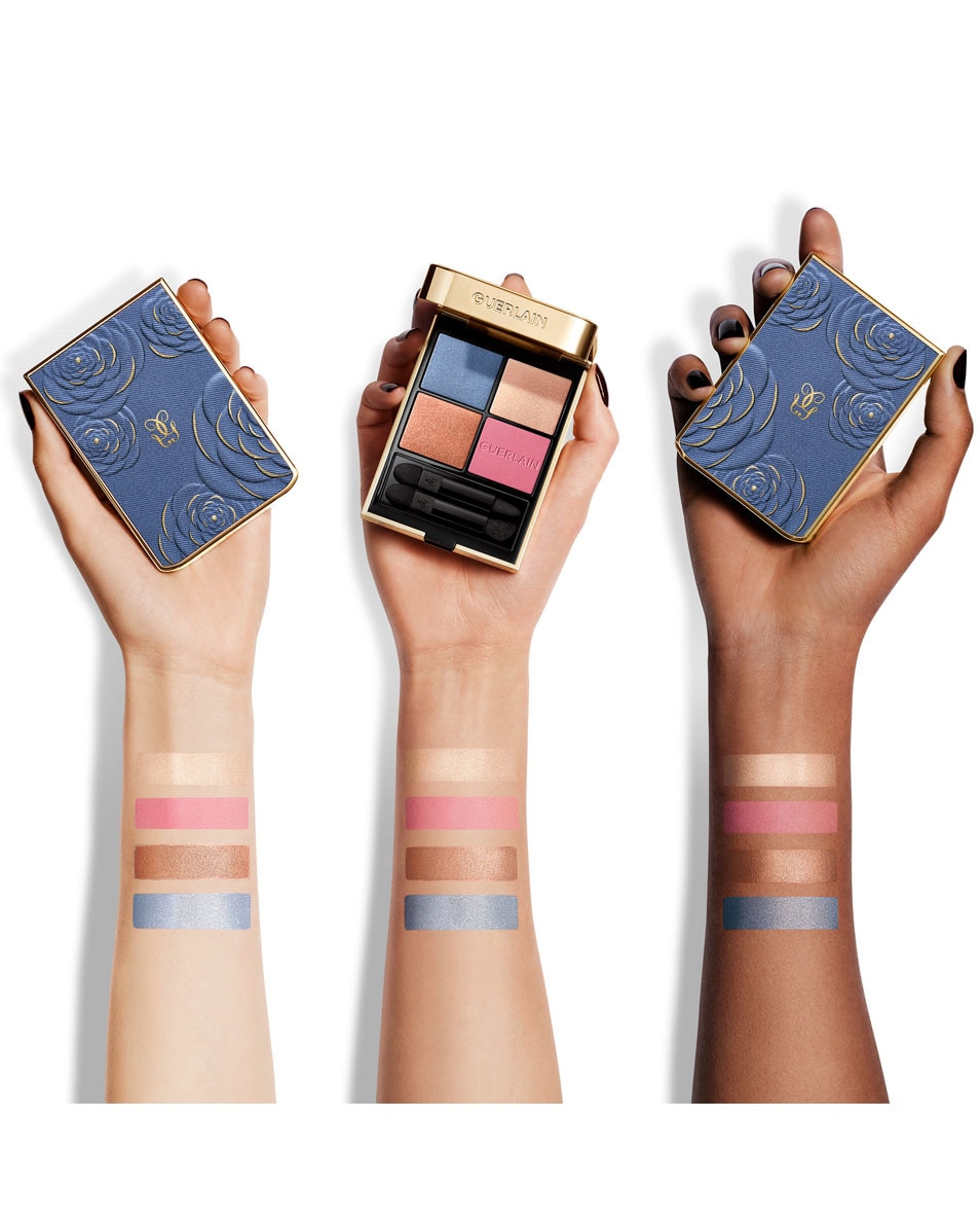 GUERLAIN OMBRES G Denim Blossom Ombres à paupières 4 couleurs - Édition Limitée MYSTICAL DREAM 5