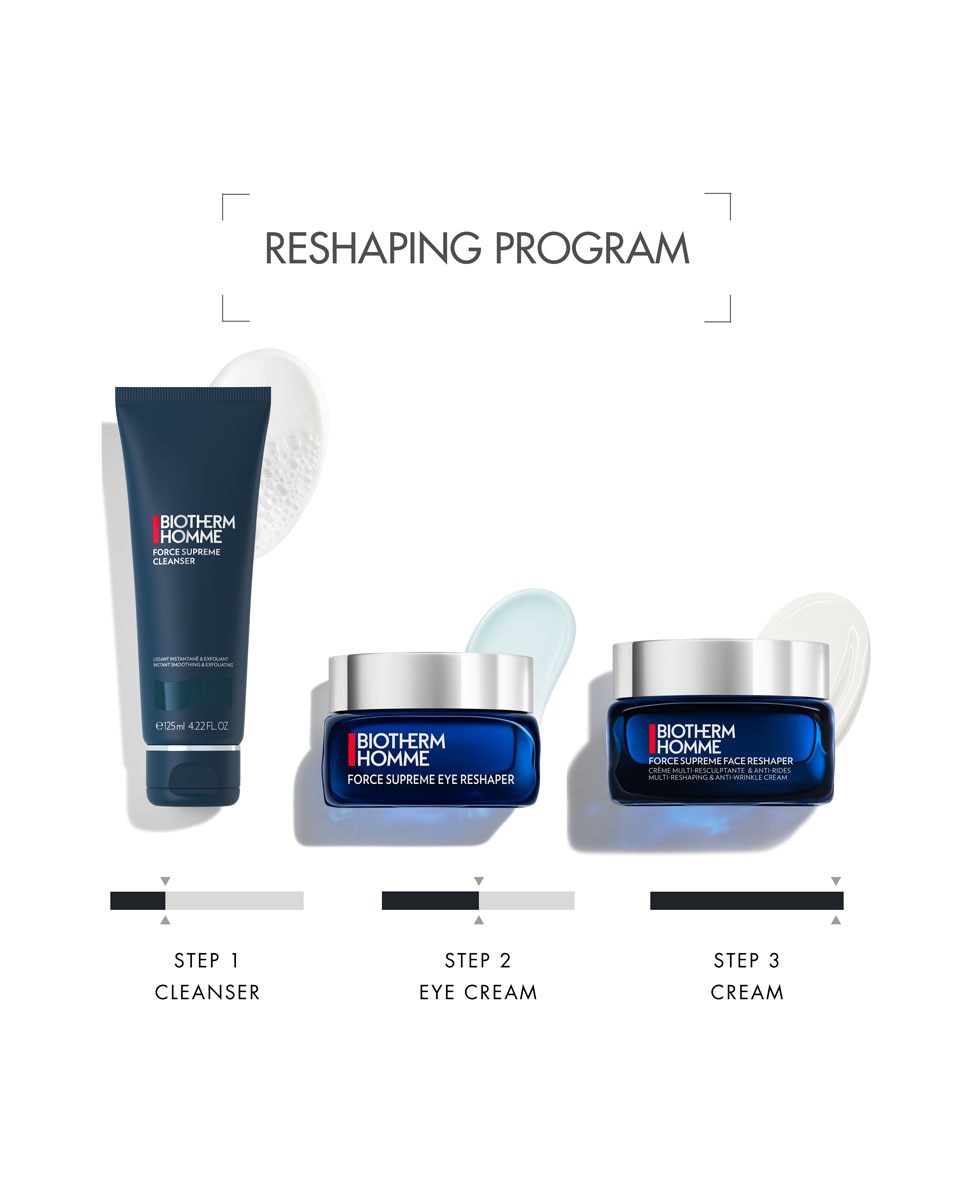BIOTHERM Force Supreme Eye Reshaper - Crème anti-rides et raffermissante pour homme 20 ML 5