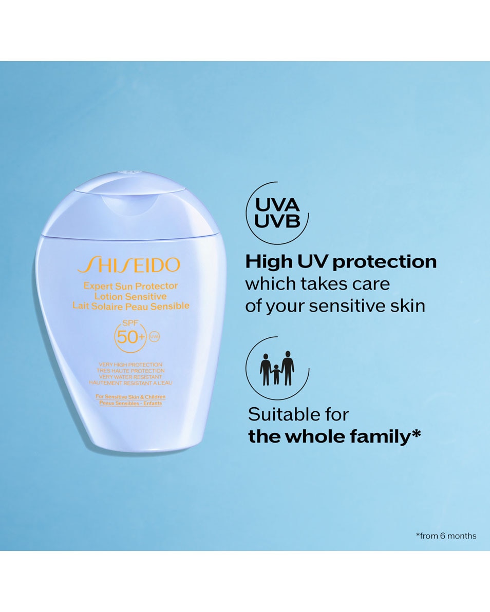 SHISEIDO Expert Sun Protector Lait Solaire Peau Sensible SPF50+ 150 ML 5