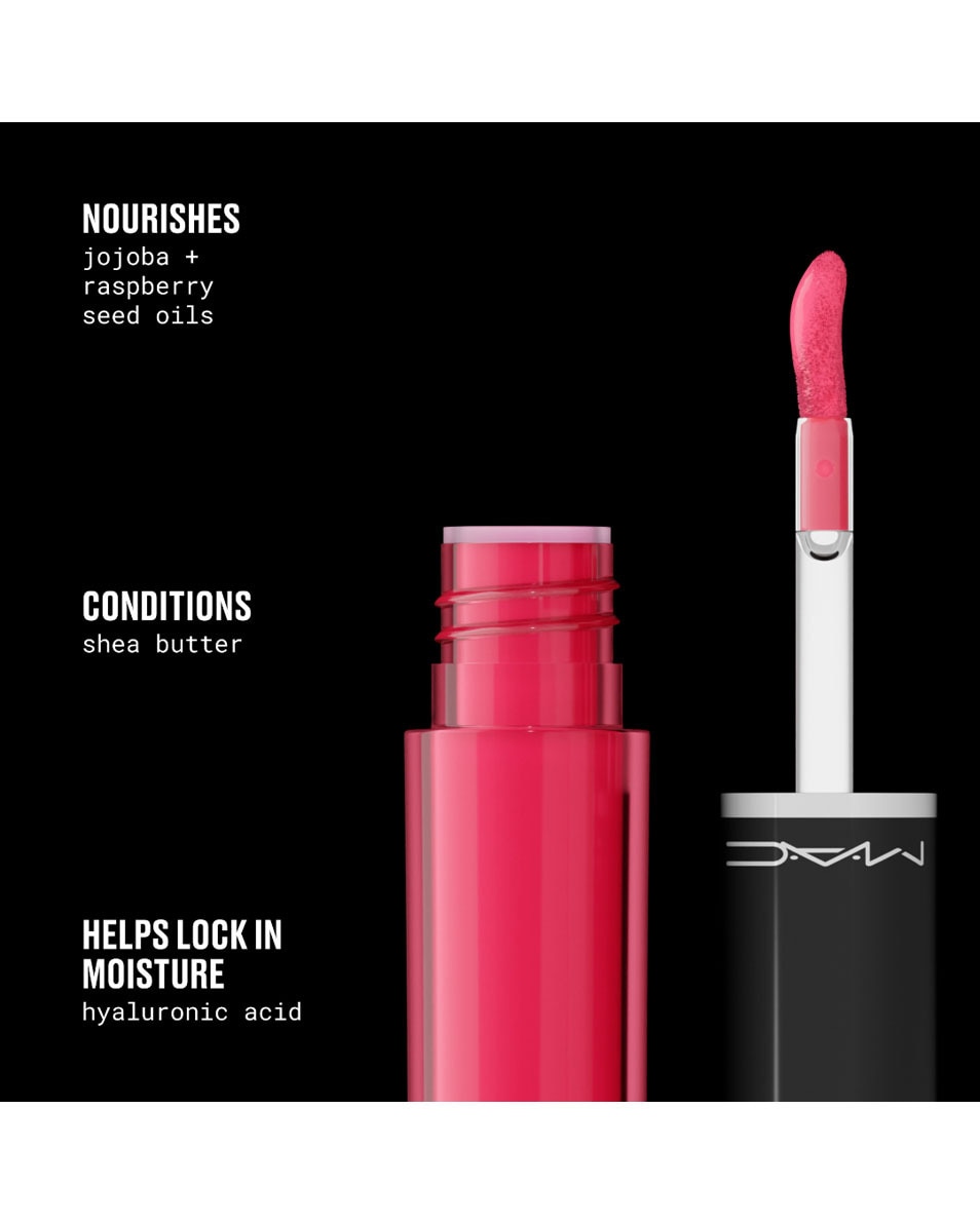 M.A.C Lustreglass Stainglass Lip Tint Encre à lèvres hydratante longue tenue TRAFFIC 5