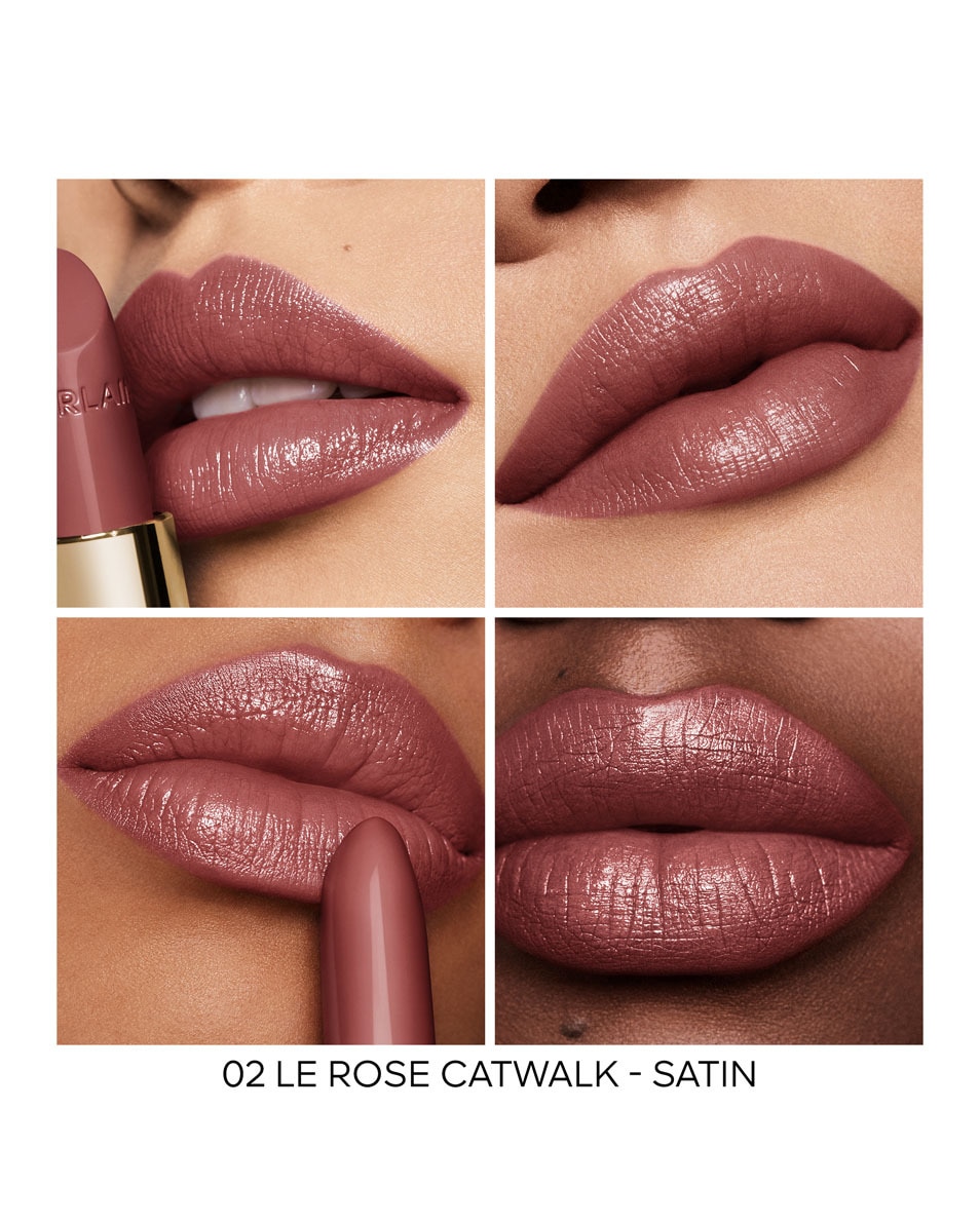 GUERLAIN ROUGE G La recharge Le rouge à lèvres soin personnalisable 02 LE ROSE CATWALK - SATIN 5