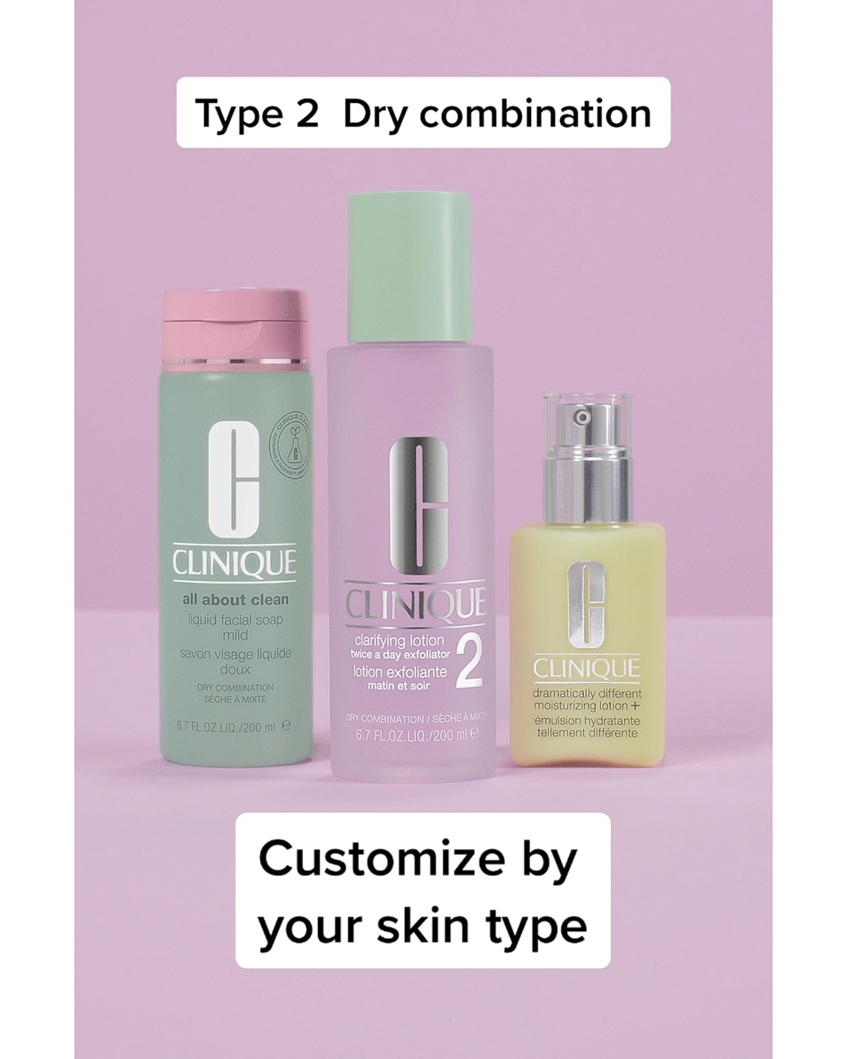 CLINIQUE CLARIFYING LOTION 2 - TWICE A DAY EXFOLIATOR LOTION EXFOLIANTE - PEAU SÈCHE À MIXTE - 3-STEP SYSTEM 200 ML 5