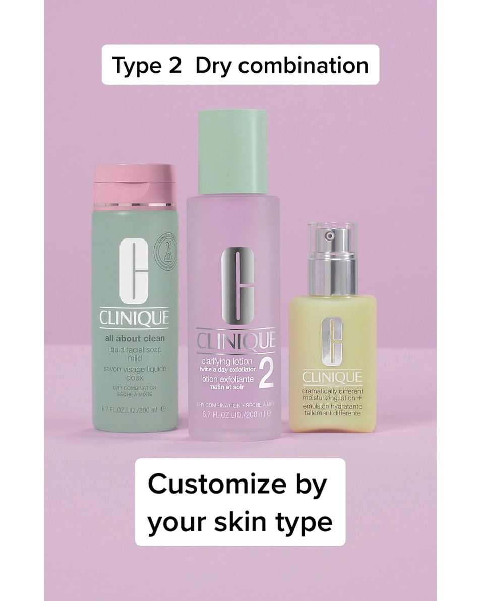 CLINIQUE CLARIFYING LOTION 2 - TWICE A DAY EXFOLIATOR LOTION EXFOLIANTE - PEAU SÈCHE À MIXTE - 3-STEP SYSTEM 400 ML 5