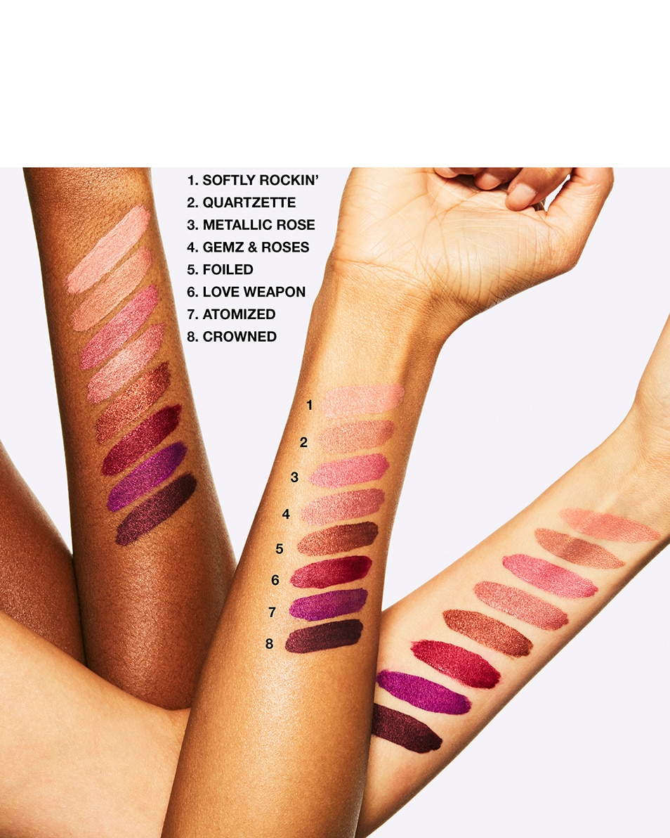 M.A.C RETRO MATTE LIQUID LIP COLOUR METALLICS ROUGE À LÈVRES LIQUIDE - LONGUE TENUE DE 8H Moonstone Whisper 5