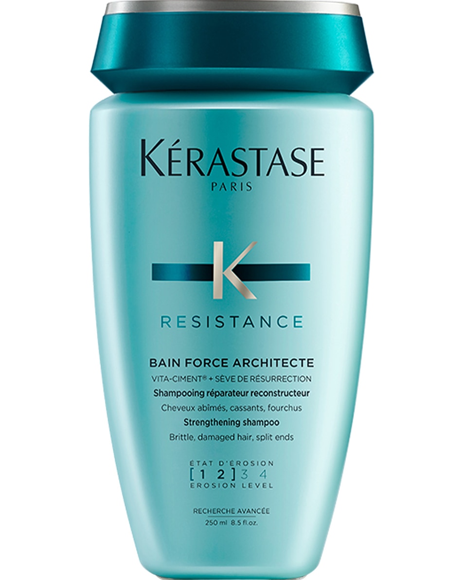 KÉRASTASE Résistance Bain Force Architecte Shampoing Réparateur - Pour Cheveux Abîmés 250 ML