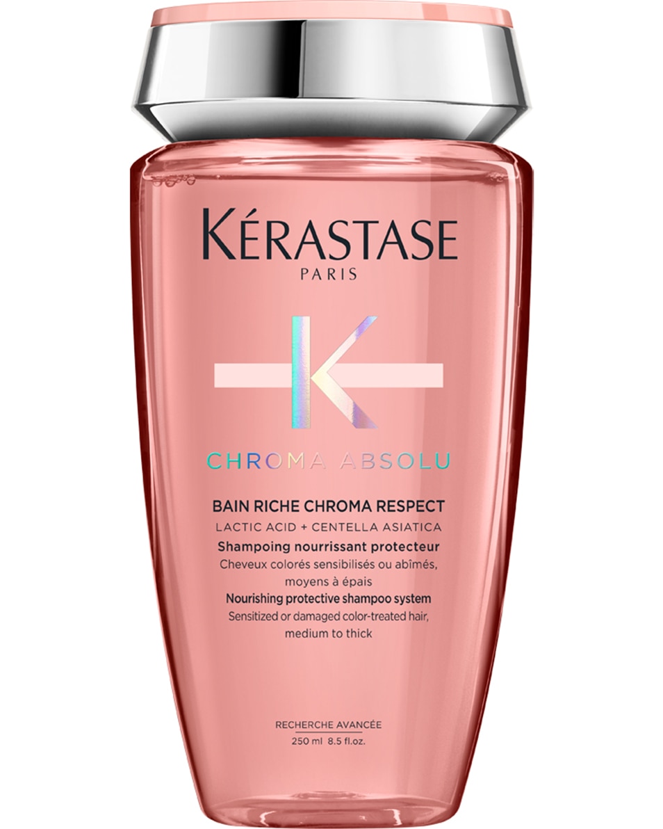 KÉRASTASE CHROMA ABSOLU BAIN RICHE CHROMA RESPECT SHAMPOING PROTECTEUR HYDRATANT CHEVEUX COLORÉS ÉPAIS 250 ML