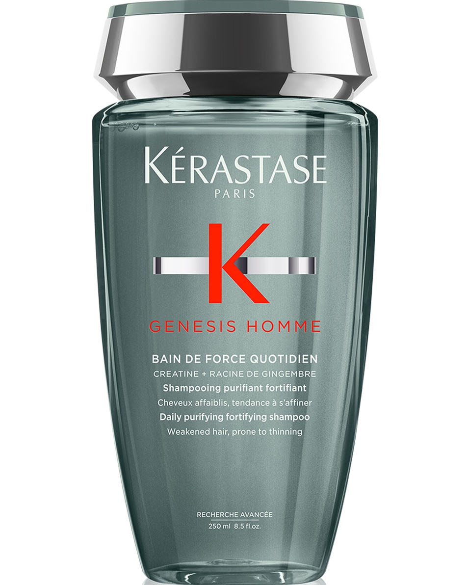 KÉRASTASE GENESIS HOMME - BAIN DE FORCE QUOTIDIEN SHAMPOOING QUOTIDIEN FORTIFIANT, ANTI-CHUTE CAPILLAIRE 250 ML