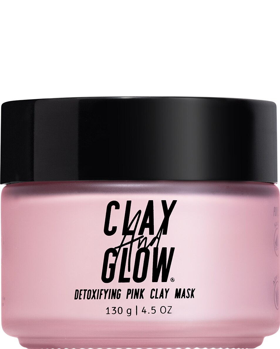 CLAY AND GLOW DETOXIFYING PINK CLAY MASK MASQUE DÉTOXIFIANT 130 G