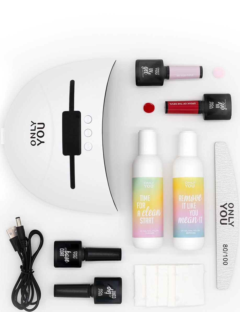 ONLY YOU UV GEL NAIL POLISH STARTER KIT UV GEL NAIL POLISH 8 ST