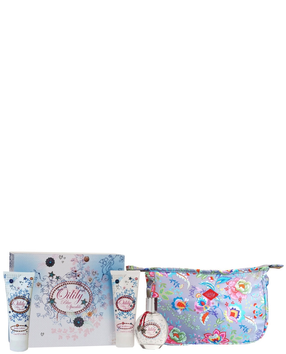 OILILY Blue Sparkle Luxury Box - EDT, Bath & Showergel, Beauty Case 5 ST