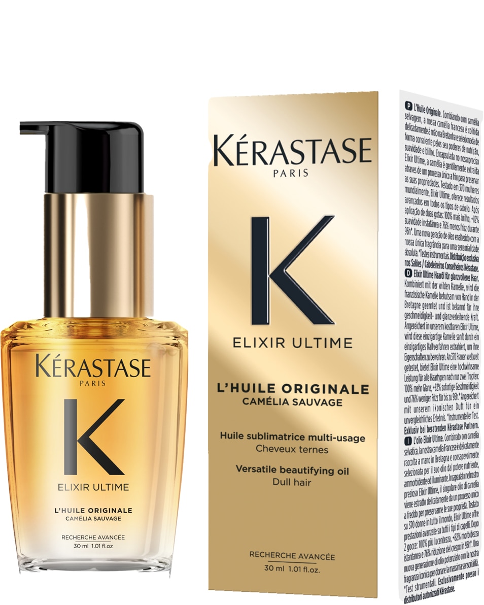 KÉRASTASE Elixir Ultime L’Huile Originale Huile multi-usages pour tous types de cheveux 30 ML