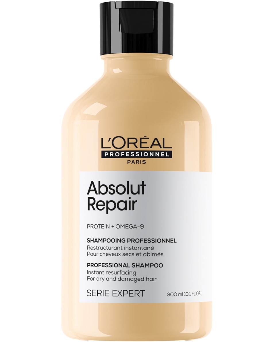 L'OREAL PROFESSIONNEL Absolut Repair Gold Shampooing réparation instantanée cheveux secs et abîmés 300 ML