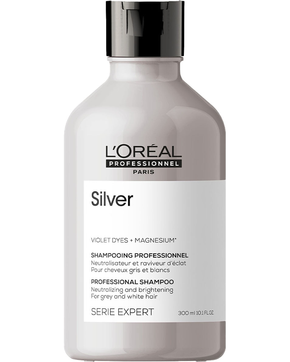 L'OREAL PROFESSIONNEL Silver Shampooing pour cheveux gris, blancs ou blond clair 300 ML