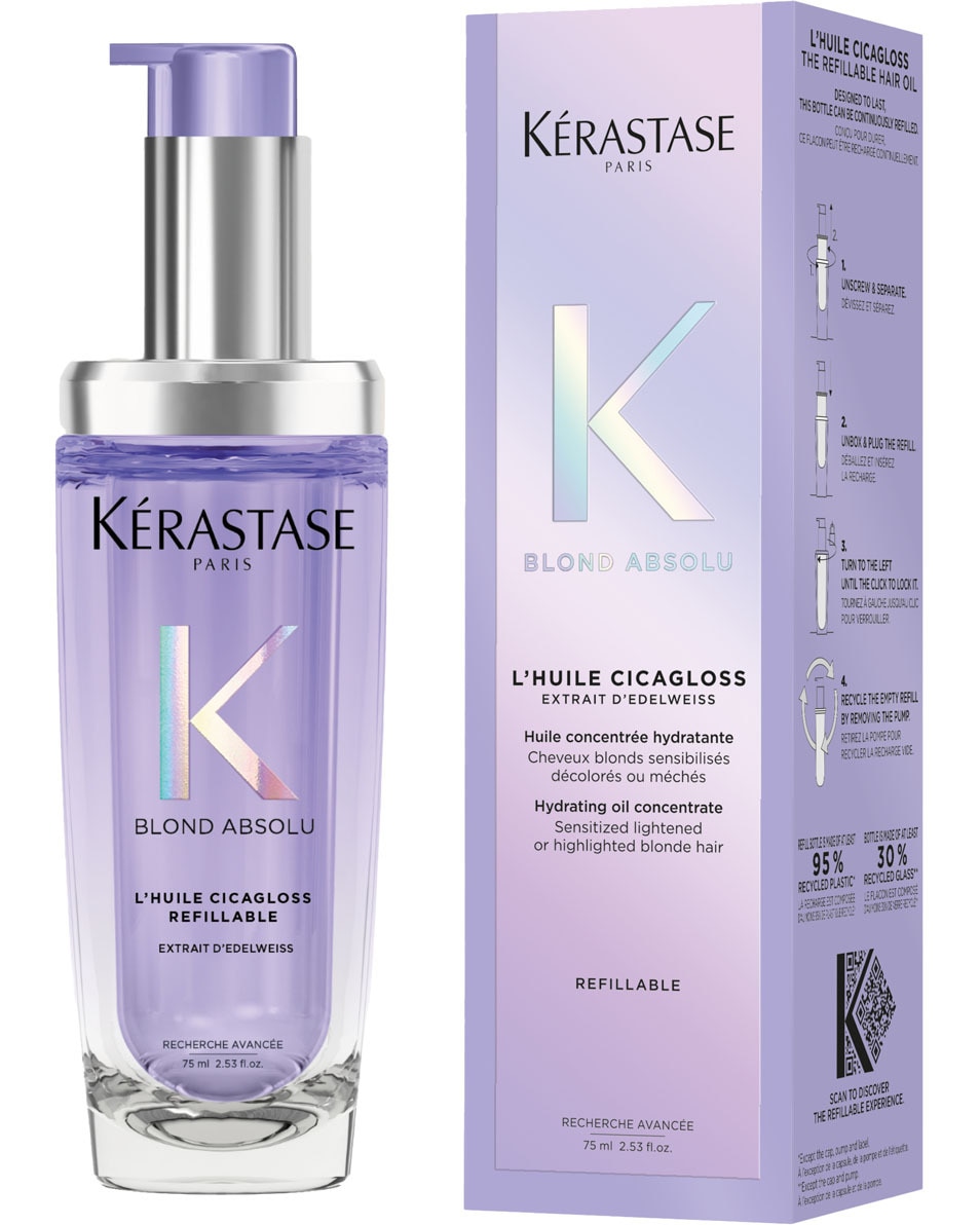 KÉRASTASE Blond Absolu L'Huile Cicagloss Huile capillaire réparatrice - pour cheveux blonds 75 ML