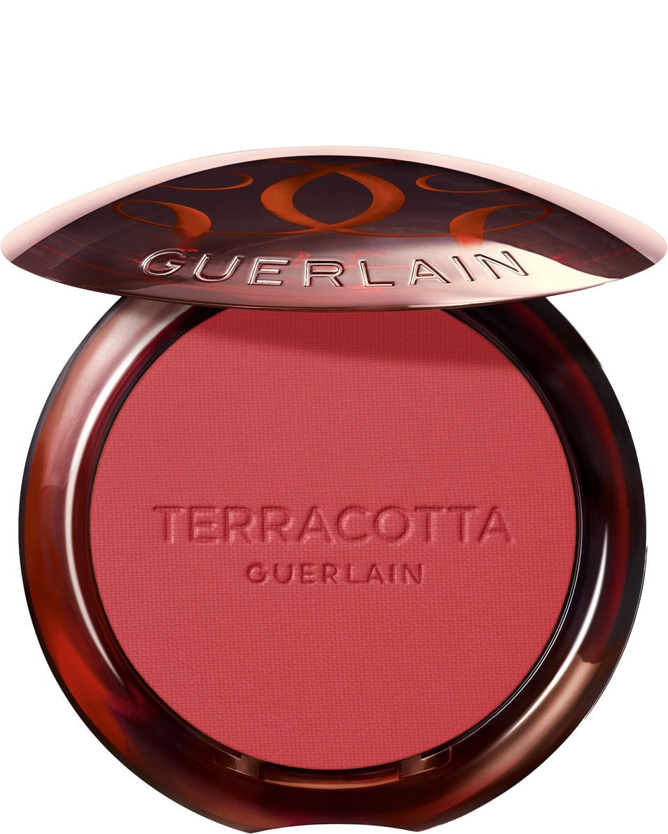 GUERLAIN Terracotta Blush Le fard à joues effet bonne mine , 90% d’ingrédients d’origine naturelle 06 Rouge Foncé