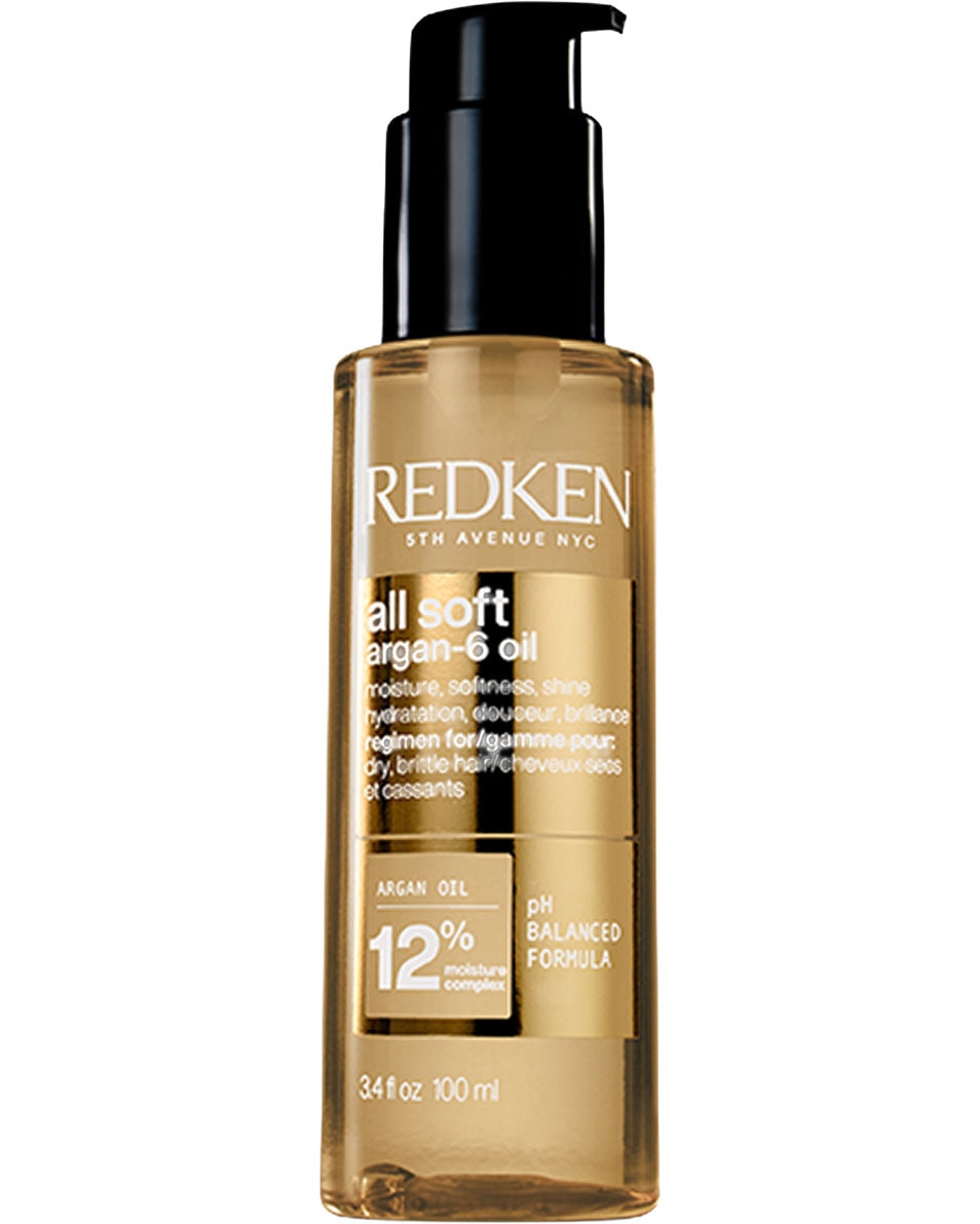REDKEN All Soft Argan-6 Oil Huile capillaire sans rin age - pour cheveux secs & cassants 100 ML