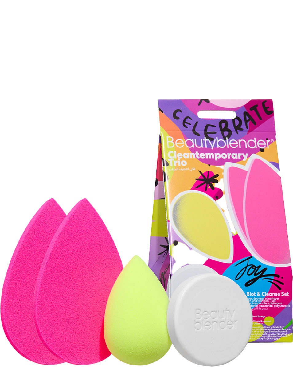 BEAUTYBLENDER Cleantemporary Trio Set Éponge à maquillage, blotterazzi et nettoyant 4 ST