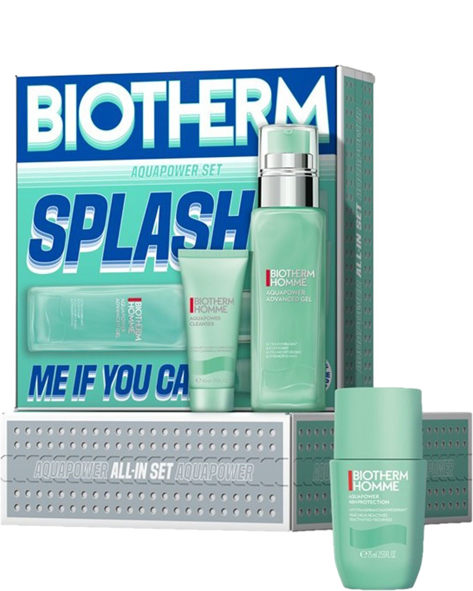 BIOTHERM Aquapower Classic Skin Fitness Set Pour Hommes: SPLASH ME IF YOU CAN – AQUAPOWER SET 3 ST
