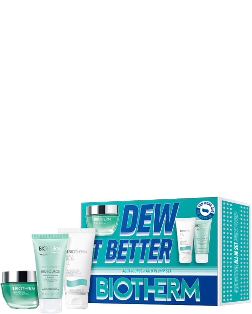 BIOTHERM Dew It Better Biotherm Skin Fitness Set Pour Femmes : DEW IT BETTER – AQUASOURCE HYALU PLUMP SET, Routine d'Hydratation Complète 1 ST