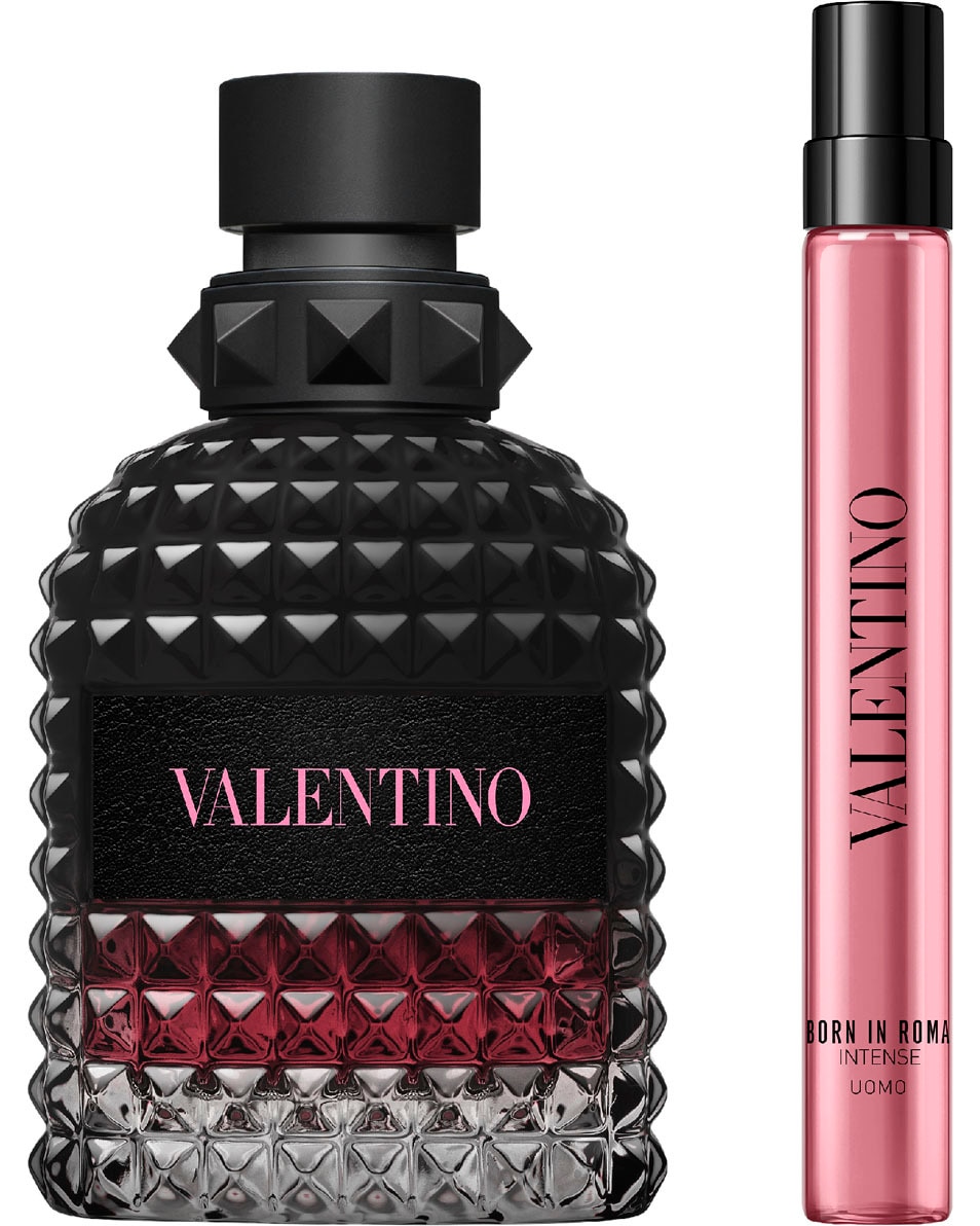 VALENTINO Born in Roma Uomo Intense Coffret Cadeau Eau De Parfum Intense, Fragrance Fougère Ambrée Pour Homme 2 ST