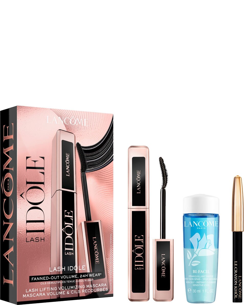 LANCÔME Lash Idôle Mascara Set - Lash Idôle Mascara - Bi-Facil Démaquillant Yeux - Crayon Khôl - Édition Limitée 3 ST