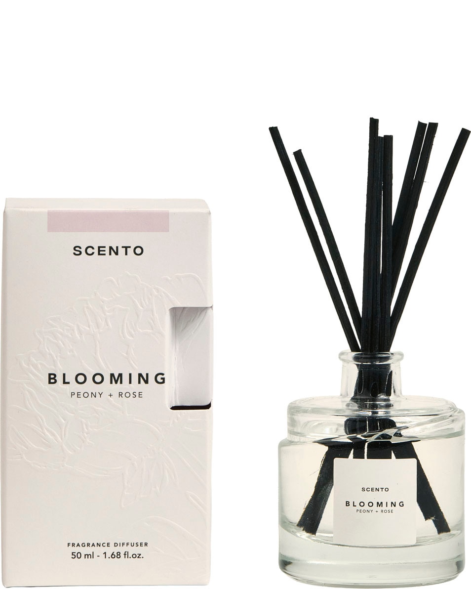 SCENTO Blooming Mini Diffuseur d’ambiance Pivoine & Rose 50 ML