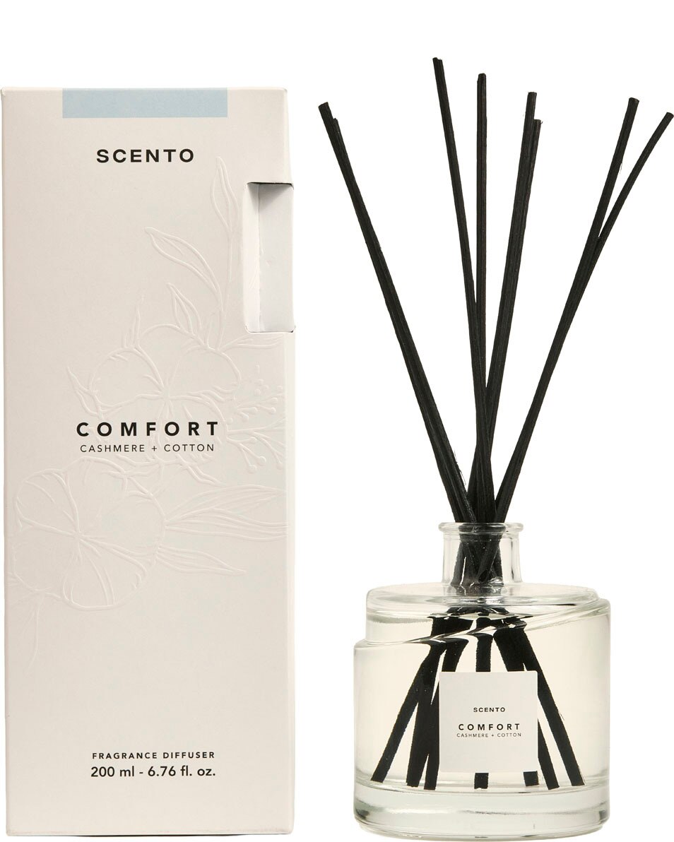 SCENTO Comfort Diffuseur d’ambiance cachemire & coton 200 ML