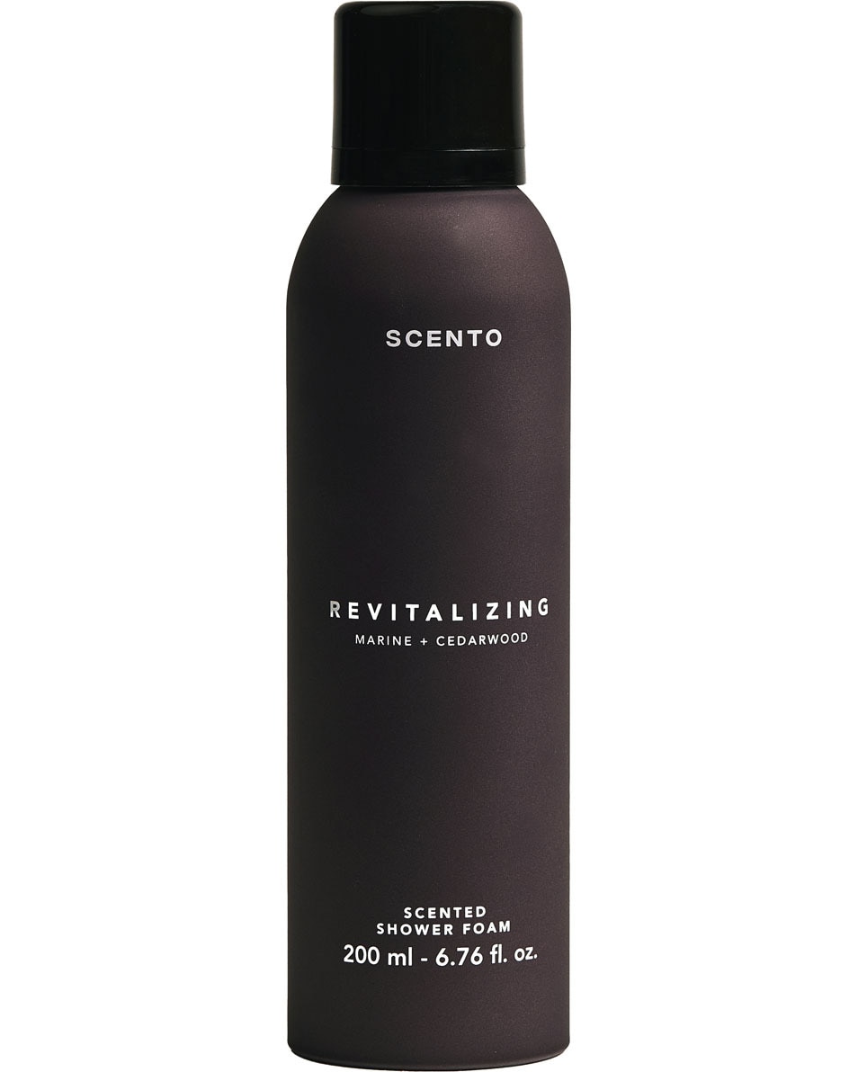 SCENTO Revitalizing Mousse de douche parfumée Marine & bois de cèdre 200 ML