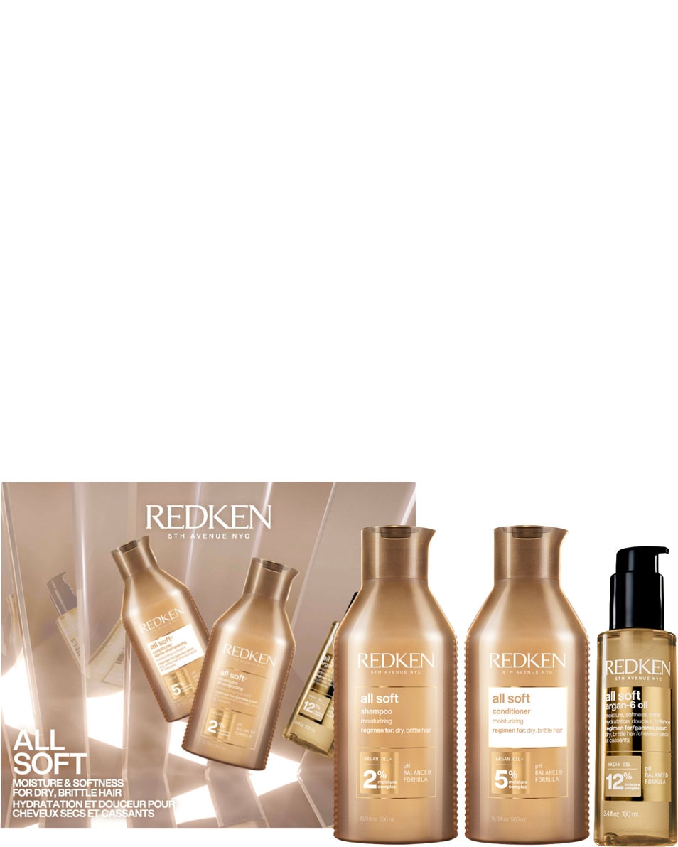REDKEN All Soft Giftset Adoucit et hydrate les cheveux secs 3 ST