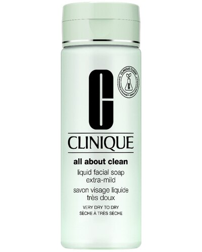 CLINIQUE ALL ABOUT CLEAN™ LIQUID FACIAL SOAP EXTRA MILD - SKIN TYPE 1 NETTOYANT VISAGE - PEAU TRÈS SÈCHE À SÈCHE - 3-STEP SYSTEM 200 ML