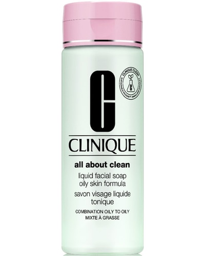 CLINIQUE ALL ABOUT CLEAN™ LIQUID FACIAL SOAP MILD - SKIN TYPE 3 & 4 NETTOYANT VISAGE - PEAU MIXTE À GRASSE - 3-STEP SYSTEM 200 ML