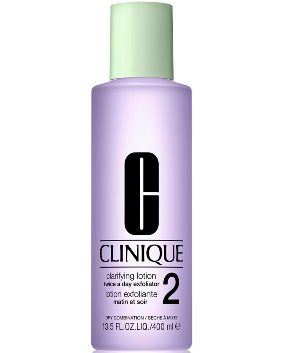 CLINIQUE CLARIFYING LOTION 2 - TWICE A DAY EXFOLIATOR LOTION EXFOLIANTE - PEAU SÈCHE À MIXTE - 3-STEP SYSTEM 400 ML