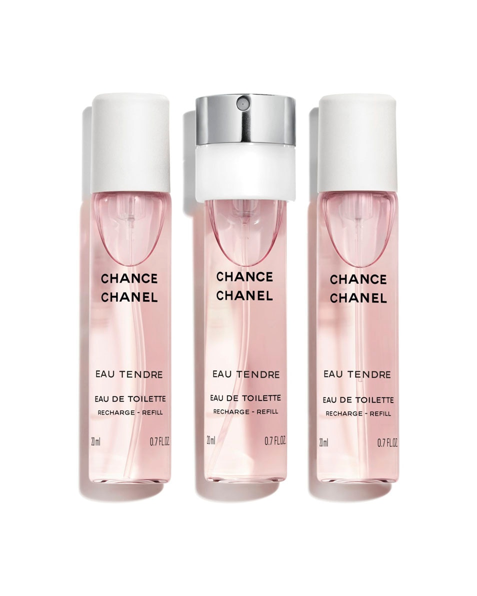 Chanel CHANCE EAU TENDRE EAU DE TOILETTE TWIST AND SPRAY RECHARGE 3 ST