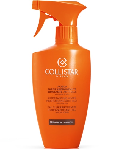 COLLISTAR SUN FACE EAU SUPERBRONZANTE HYDRATANTE ANTI-SEL AVEC LAIT D'ALOÈS 400 ML