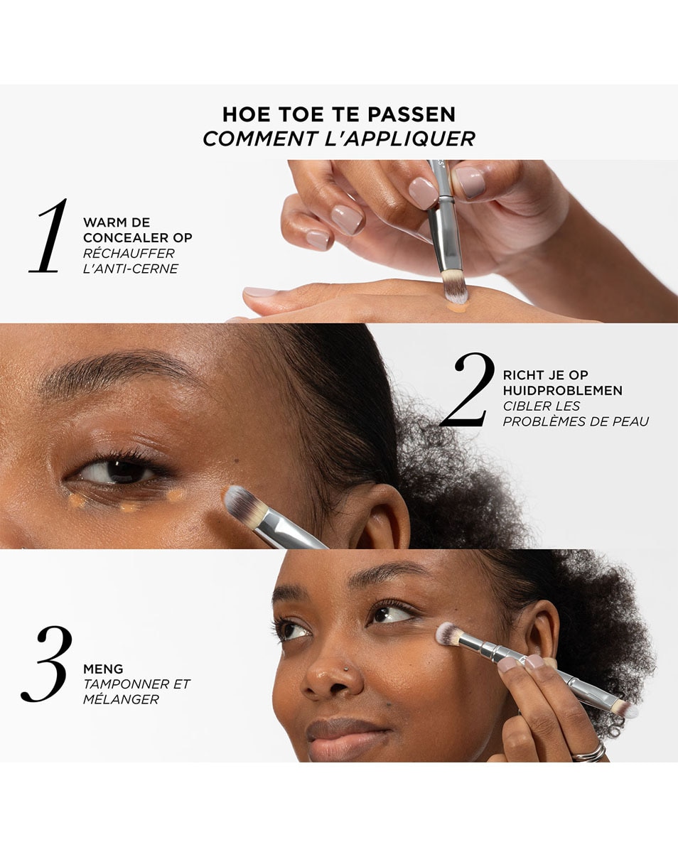 IT COSMETICS HEAVENLY LUXE™ DUAL AIRBRUSH CONCEALER BRUSH #2 PINCEAU CONCEALER 1 ST 2