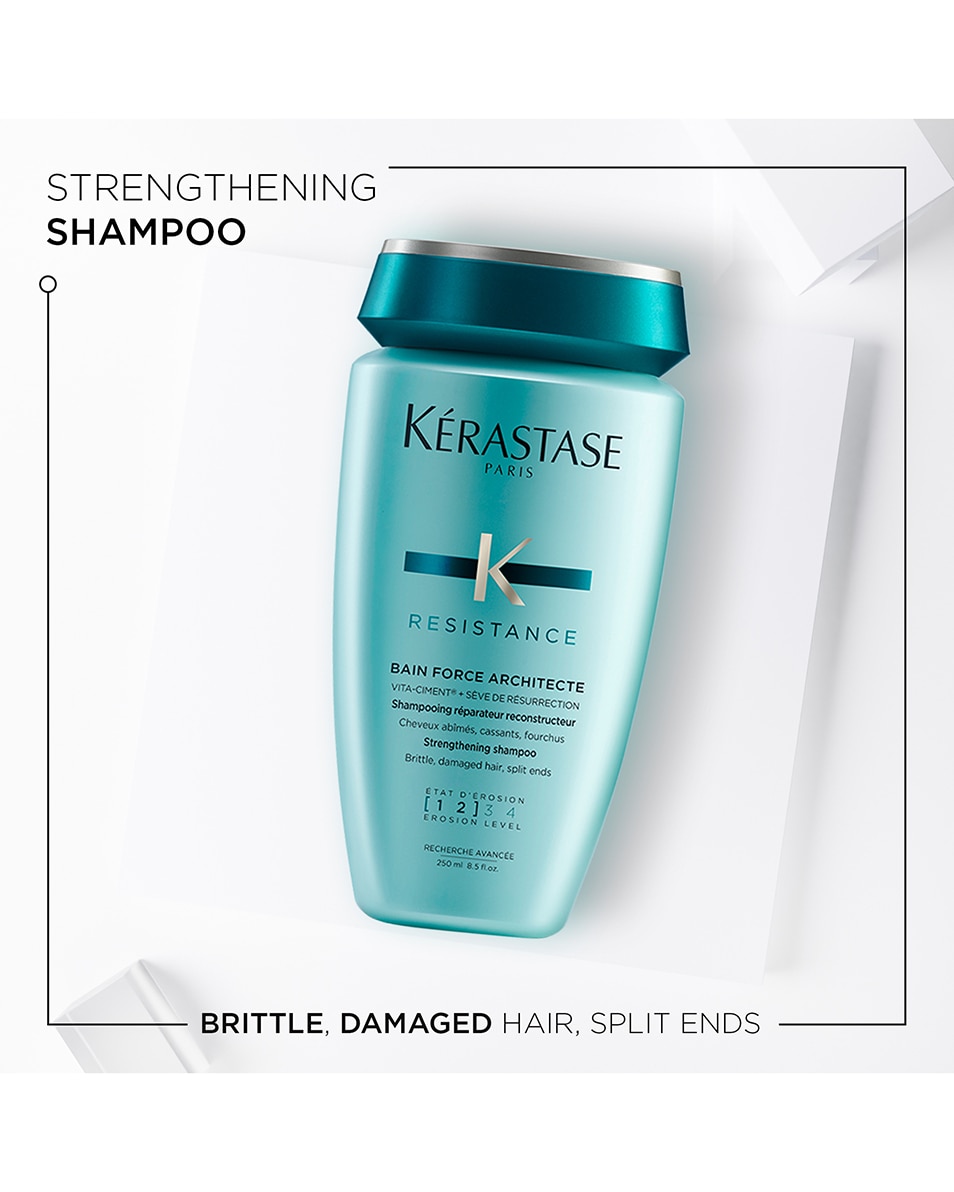 KÉRASTASE Résistance Bain Force Architecte Shampoing Réparateur - Pour Cheveux Abîmés 250 ML 2